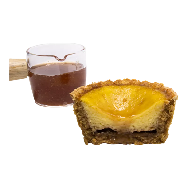 草莓醬蛋塔|麥麩皮|生酮 Wheat Bran Egg Tart