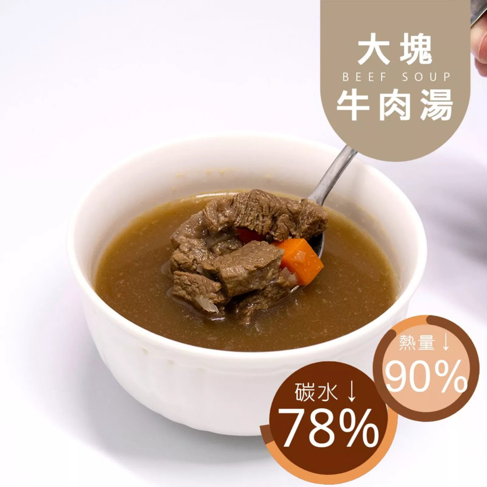 大塊牛肉湯|生酮 Low fat beef soup