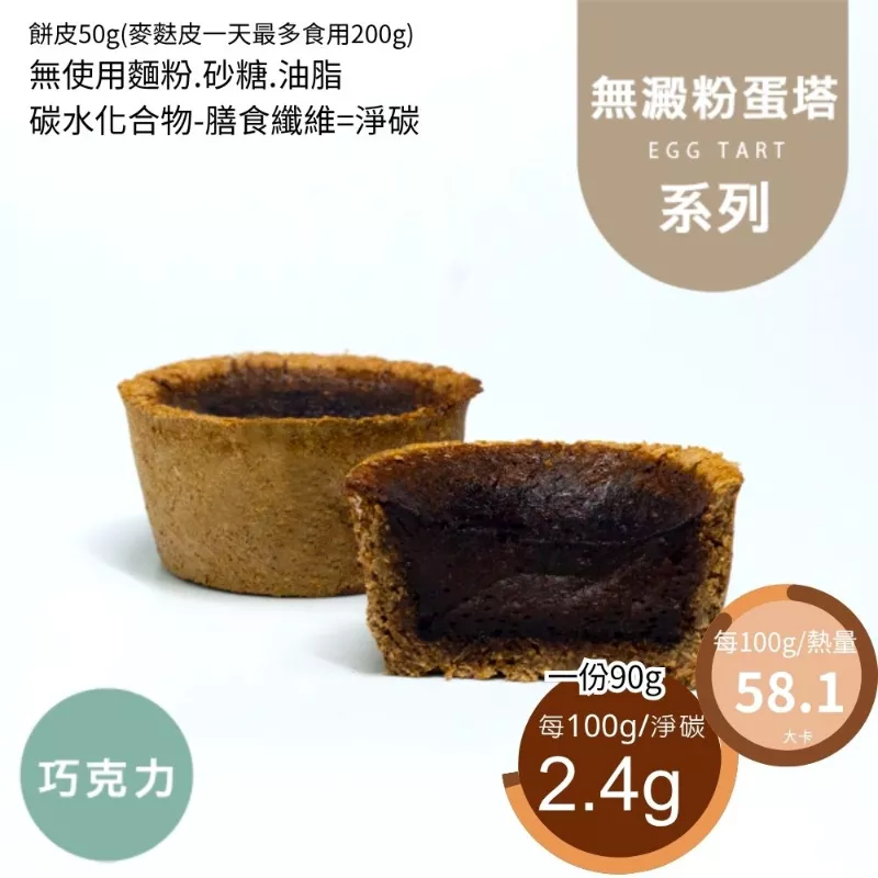 巧克力蛋塔 無麵粉