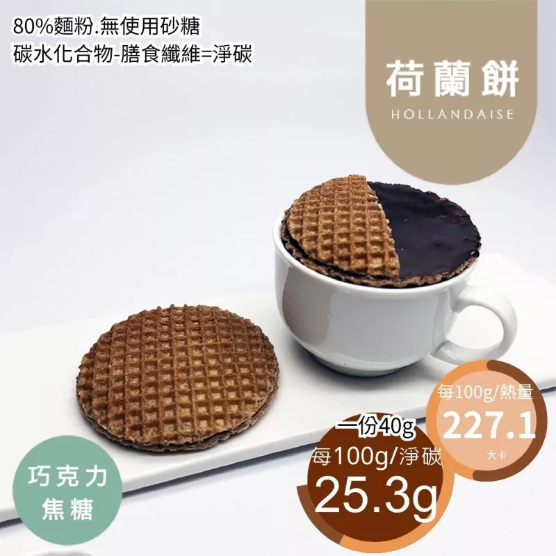 巧克力焦糖荷蘭餅 取代20%麵粉