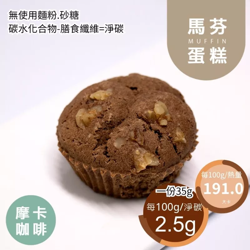 甜摩卡咖啡馬芬蛋糕 無麵粉