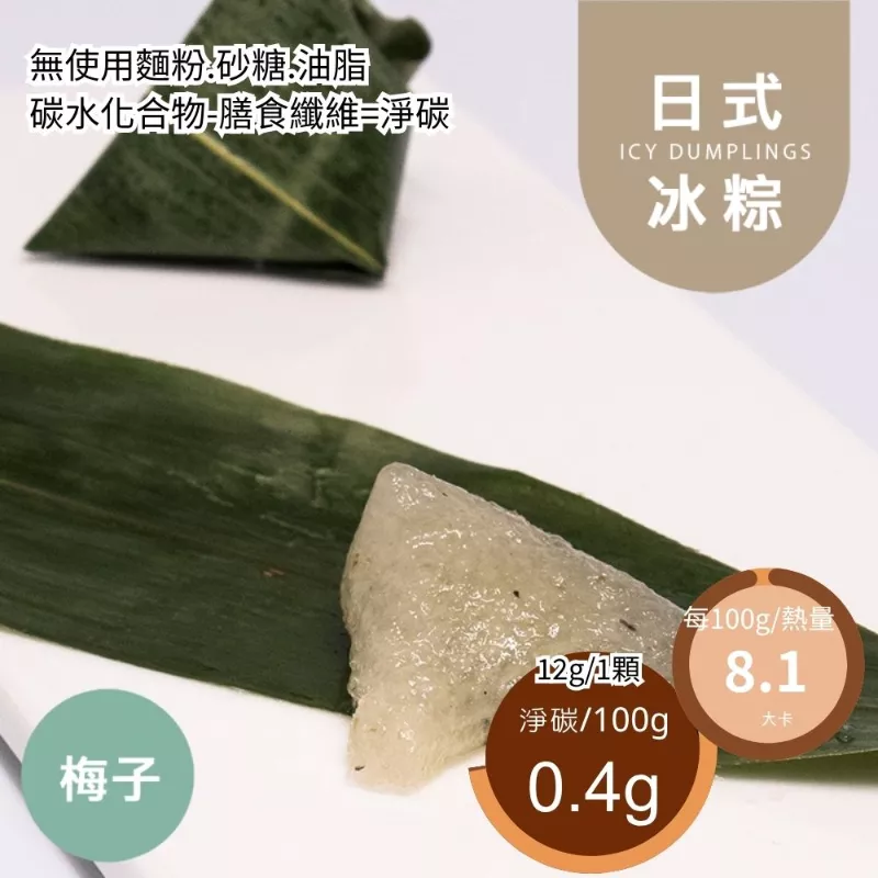 梅子一口1卡日式冰粽  Icy dumpling 無精緻澱粉
