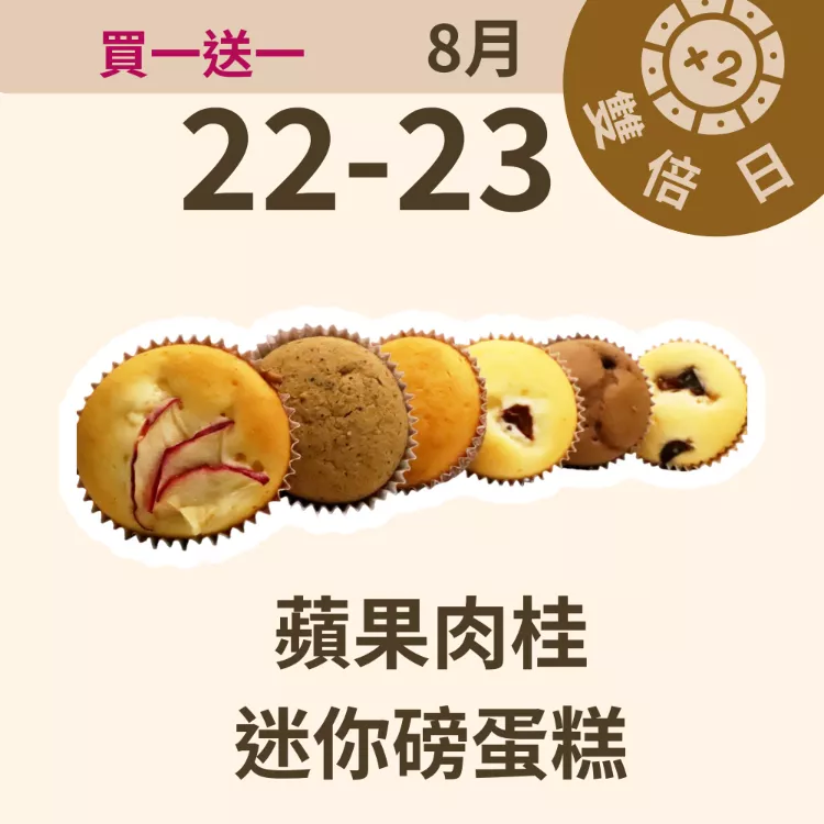 蘋果肉桂迷你磅蛋糕 無麵粉