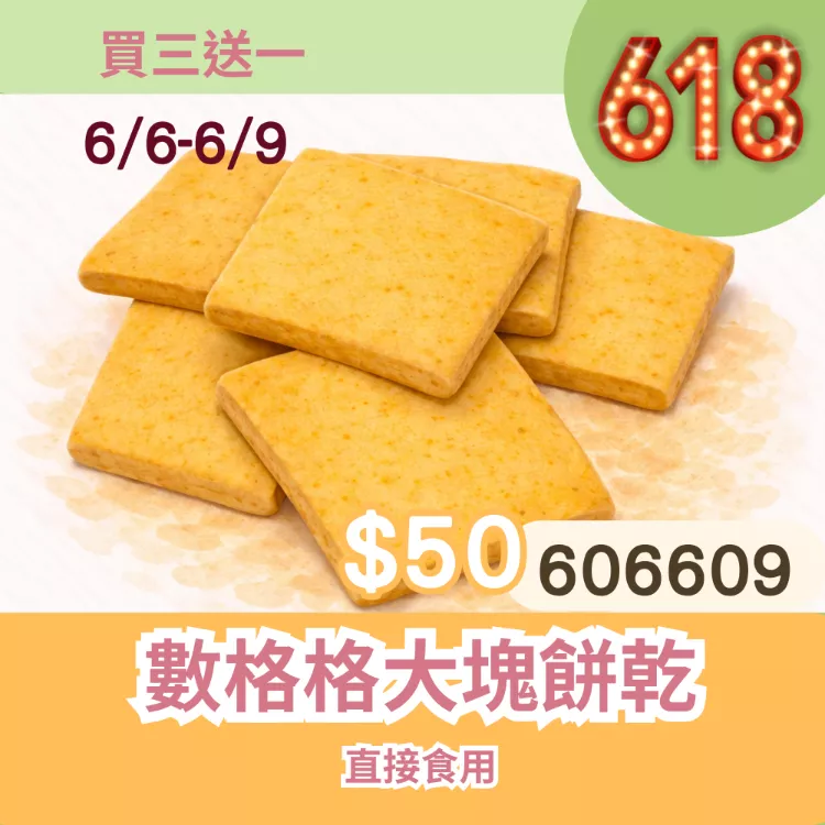 數格格奶焗洋蔥口味大塊餅乾買三送一共4盒_6/6-6/9
