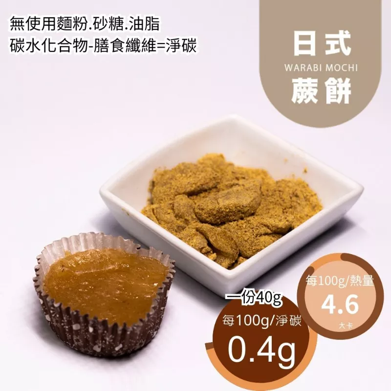 偽黑糖蕨餅  Japanese Warabi Mochi 無精緻澱粉